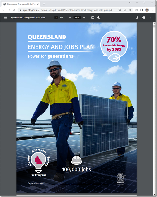 QLD Government Releases Energy And Jobs Plan WattClarity