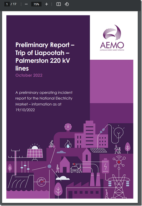 2022-10-28-AEMO-TASevent-PreliminaryReport