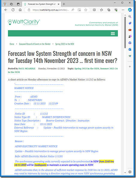 2023-11-13-WattClarity-NSW-SystemStrength