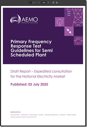 2025-07-02-AEMO-PFR-TestGuidelines-SemiSched-draftReport