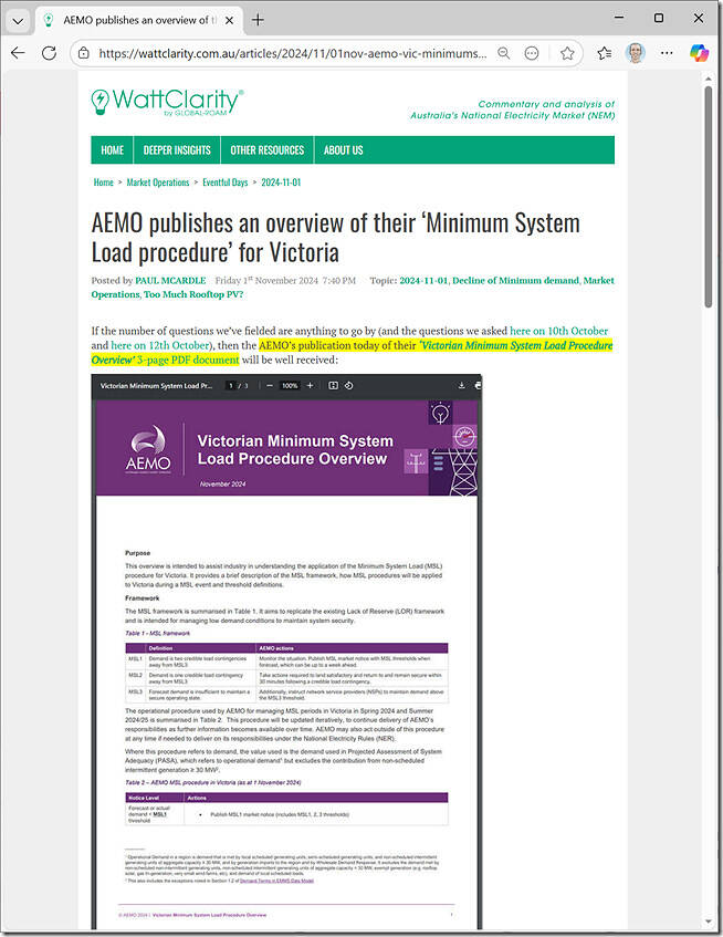 2024-11-01-WattClarity-AEMO-Procedure-MSL