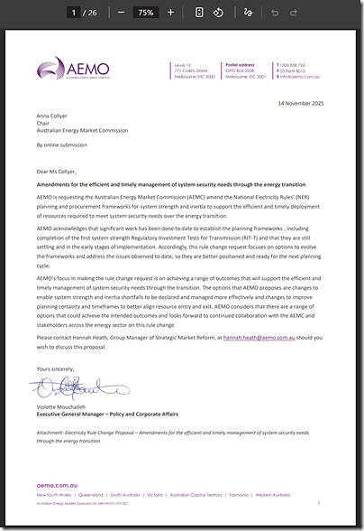 2025-11-14-AEMO-CoverLetter