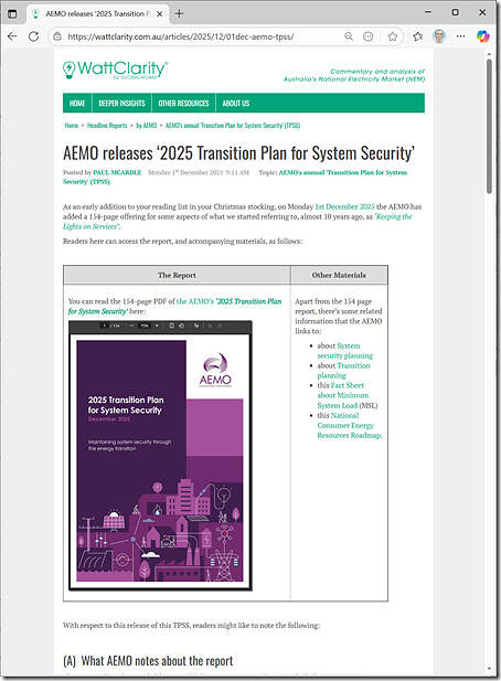 2025-12-01-WattClarity-AEMO-TPSS