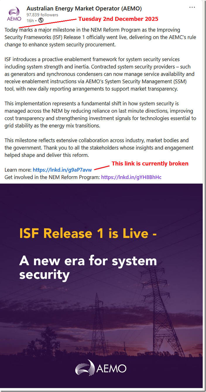 2025-12-02-LinkedIn-AEMO-ISF-Release1-isLive