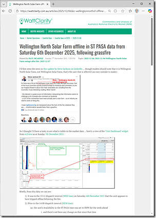 2025-12-07-WattClarity-WellingtonNorthSolarFarm-offline